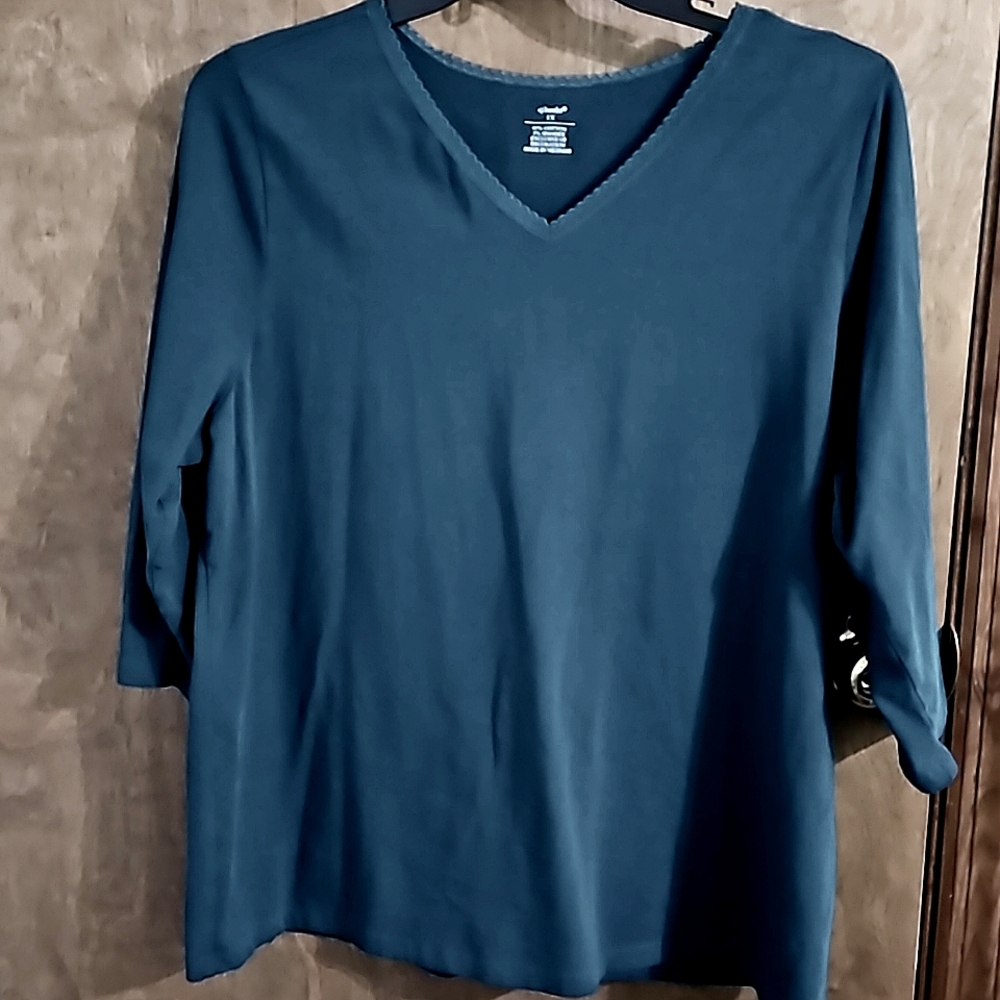 cj banks 3/4 sleeve tee 1X
